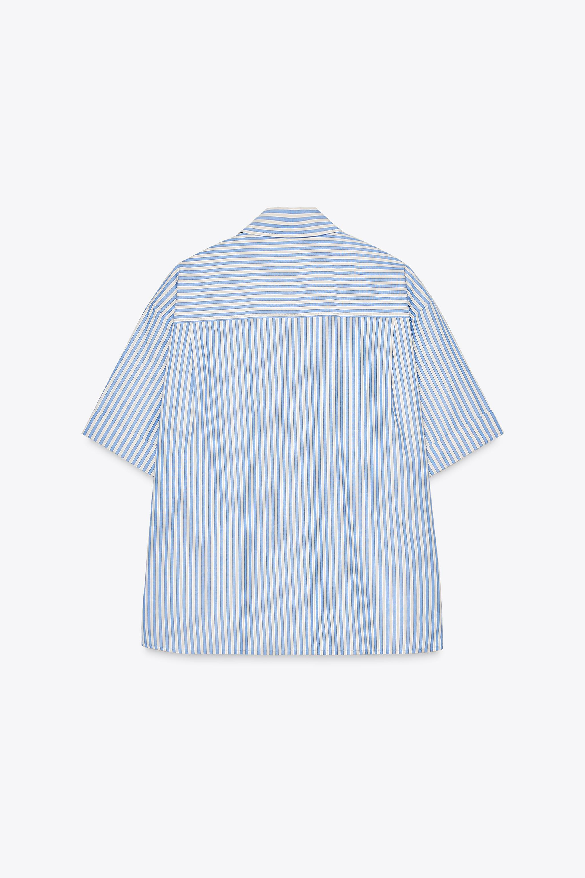 STRIPED POPLIN SHIRT | Zara US