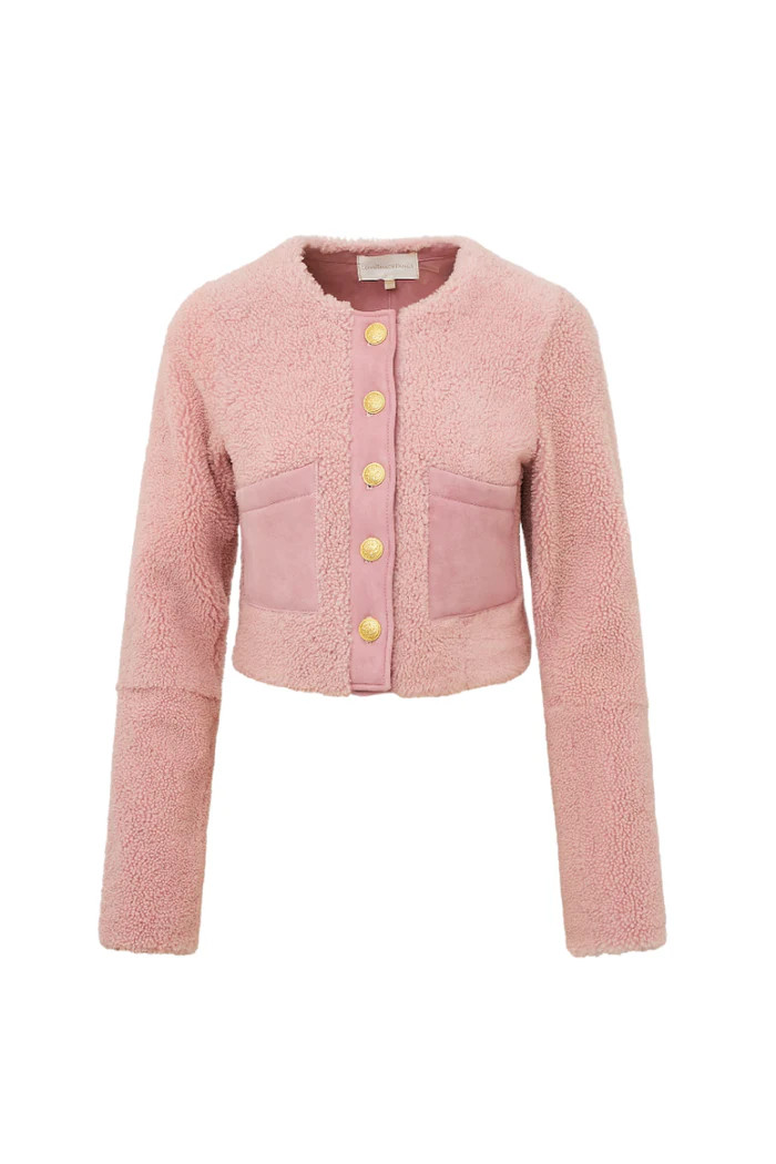 Lully Faux Shearling Jacket | LoveShackFancy