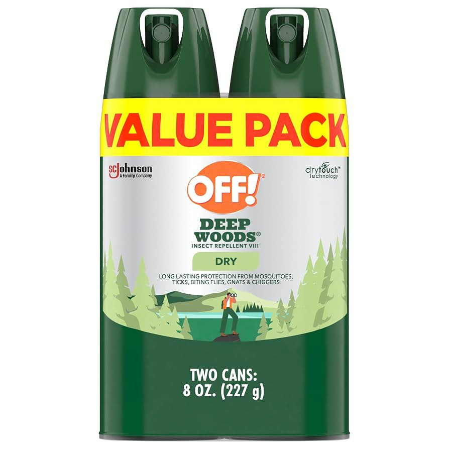 OFF! Deep Woods Insect Repellent Aerosol, Dry, Non-Greasy Formula, Bug Spray with Long Lasting Pr... | Amazon (US)