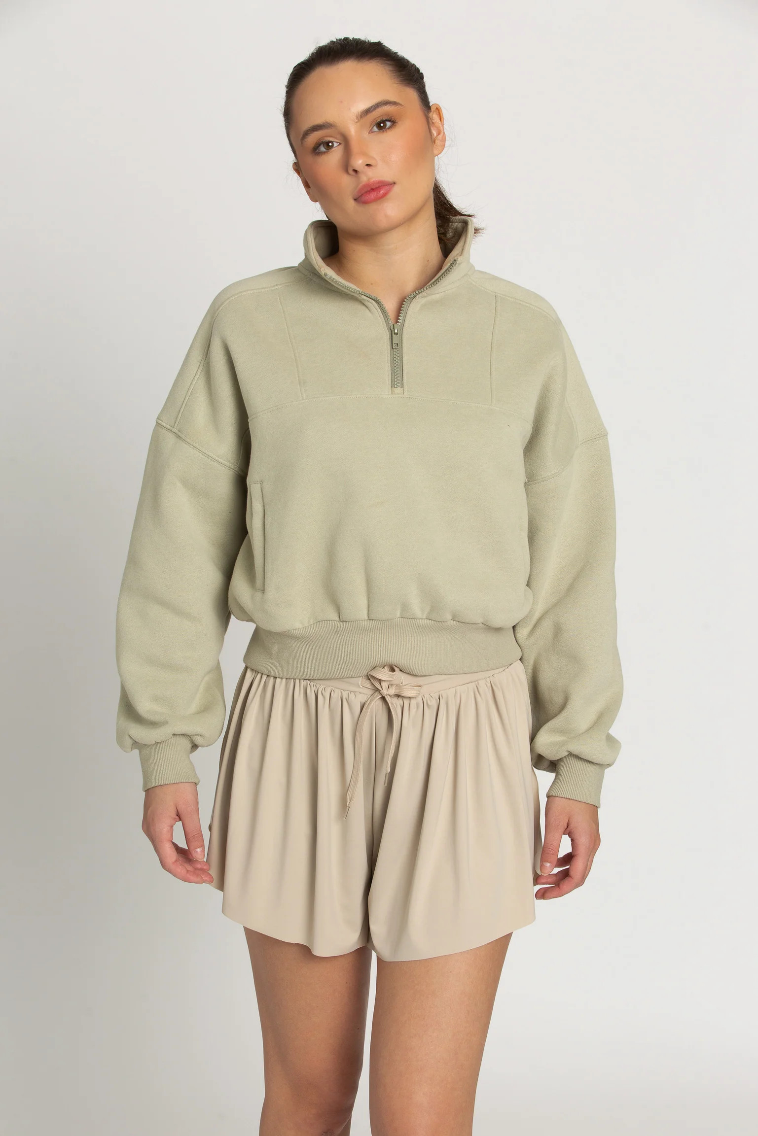 Sea Salt Half-Zip Pullover | Gold Hinge