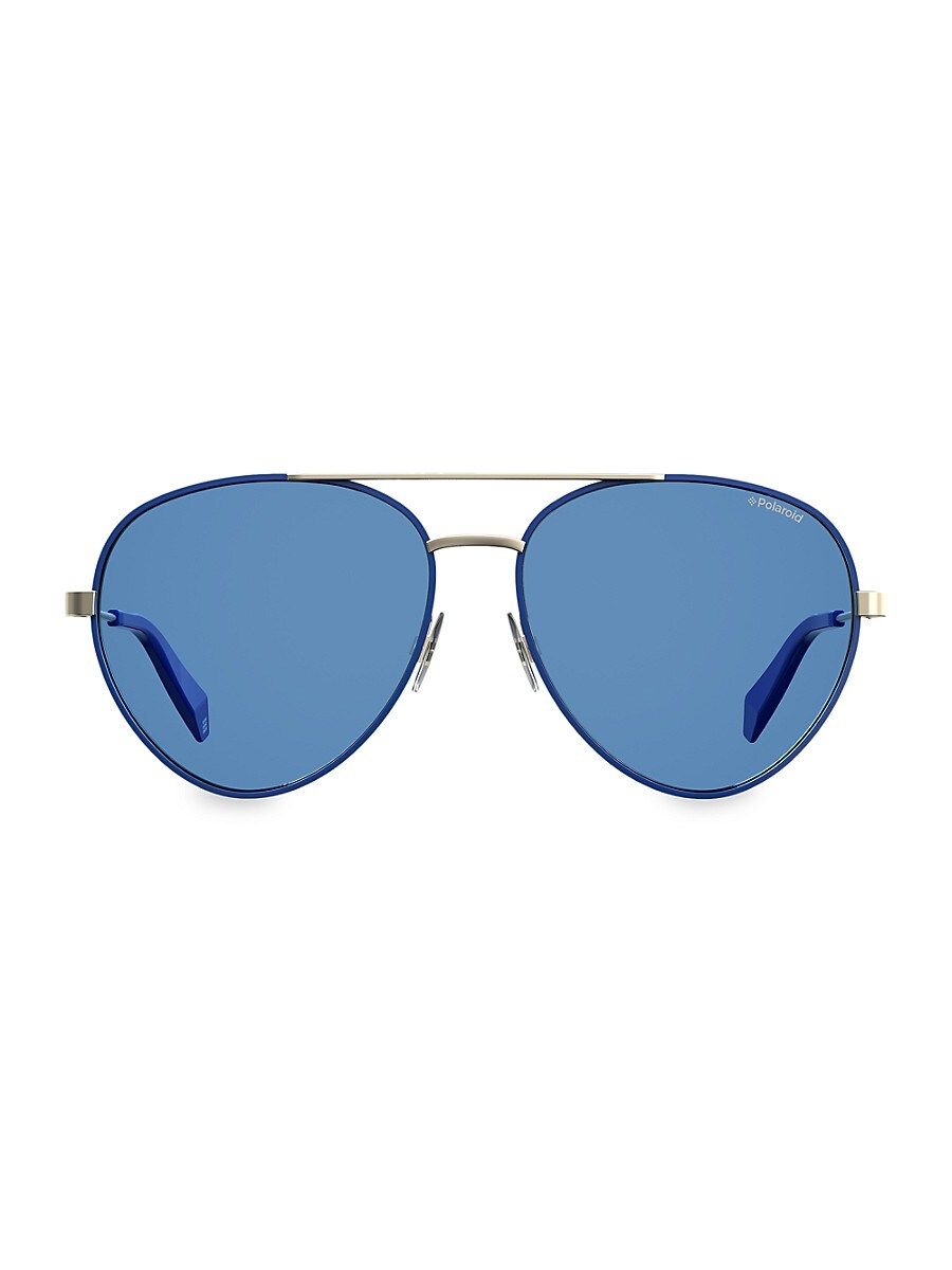 Polaroid Women's 59MM Aviator Sunglasses - Blue | Saks Fifth Avenue OFF 5TH