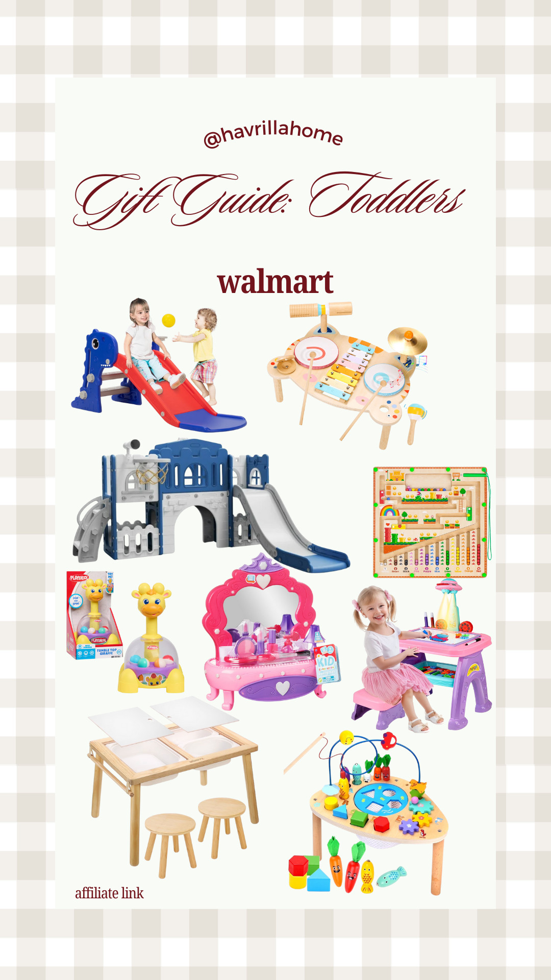 Walmart toddler gifts, toddler christmas gifts, toddler toys 2024, walmart holiday toys, play kitchen accessories, toddler activity table, toddler slide, indoor playground toddlers, wooden toddler toys, sensory toys toddlers, best gifts for toddlers, walmart gift ideas kids, learning toys toddlers, imaginative play toys, toddler vanity set, toddler sand table. Follow @havrillahome on Instagram and Pinterest for more home decor inspiration, diy and affordable finds Holiday, christmas decor, home decor, living room, Candles, wreath, faux wreath, walmart, Target new arrivals, winter decor, spring decor, fall finds, studio mcgee x target, hearth and hand, magnolia, holiday decor, dining room decor, living room decor, affordable, affordable home decor, amazon, target, weekend deals, sale, on sale, pottery barn, kirklands, faux florals, rugs, furniture, couches, nightstands, end tables, lamps, art, wall art, etsy, pillows, blankets, bedding, throw pillows, look for less, floor mirror, kids decor, kids rooms, nursery decor, bar stools, counter stools, vase, pottery, budget, budget friendly, coffee table, dining chairs, cane, rattan, wood, white wash, amazon home, arch, bass hardware, vintage, new arrivals, back in stock, washable rug  

 

#LTKGiftGuide #LTKHoliday #LTKSeasonal