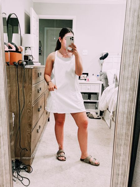 Casual Saturday outfit! I'm obsessed with this t-shirt dress that has built in shorts!

#LTKshoecrush #LTKSeasonal
