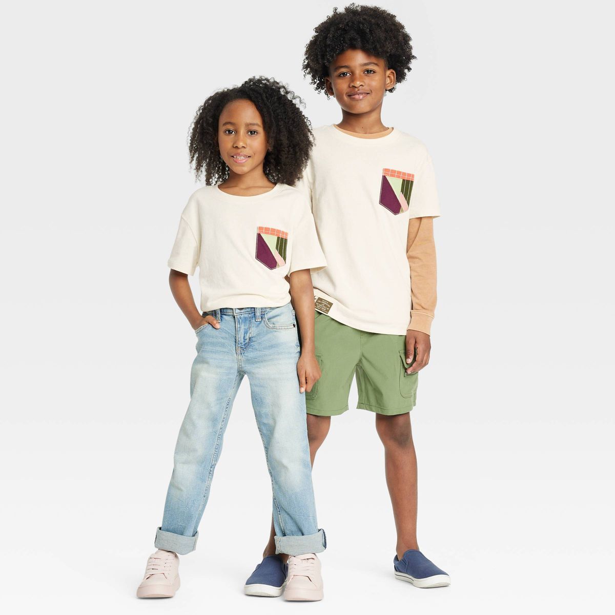 Black History Month Kids' Short Sleeve Pocket T-Shirt - Cream | Target