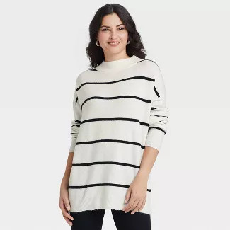 Women's Slouchy Mock Turtleneck Pullover Sweater - A New Day™ | Target