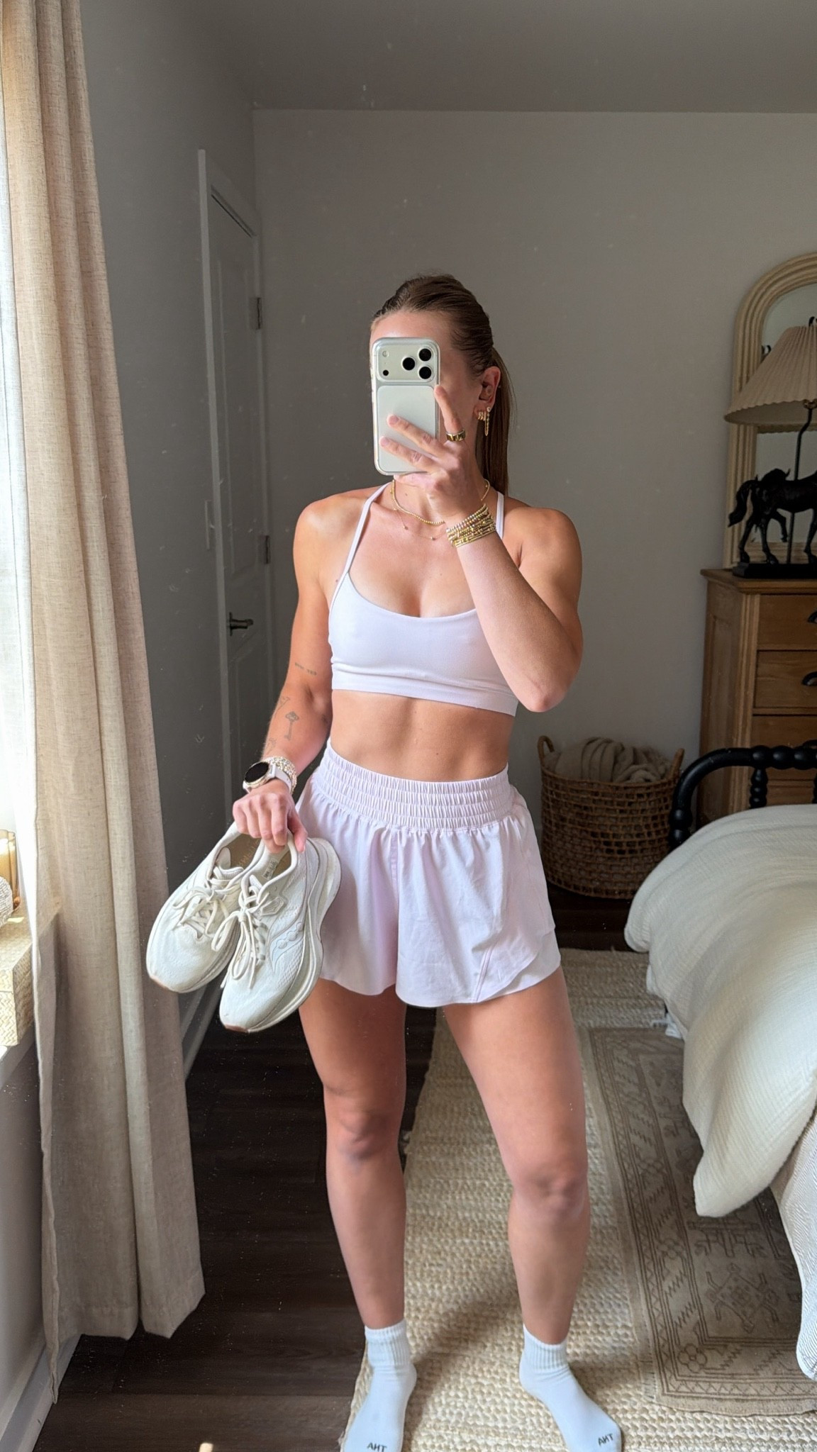 7/22/26 Running Outfit of the Day

Today’s running outfit 🩷 This baby pink Lululemon set is one of my favorite combinations for warm-weather runs. Paired it with my favorite Aritzia socks, Saucony Tempus running shoes, Garmin watch, and Beats headphones. Comfortable, lightweight, and everything I reach for when I’m heading out the door for a run. Everything is linked here ✨

#LTKootd #LTKfitnessgoals #LTKActive