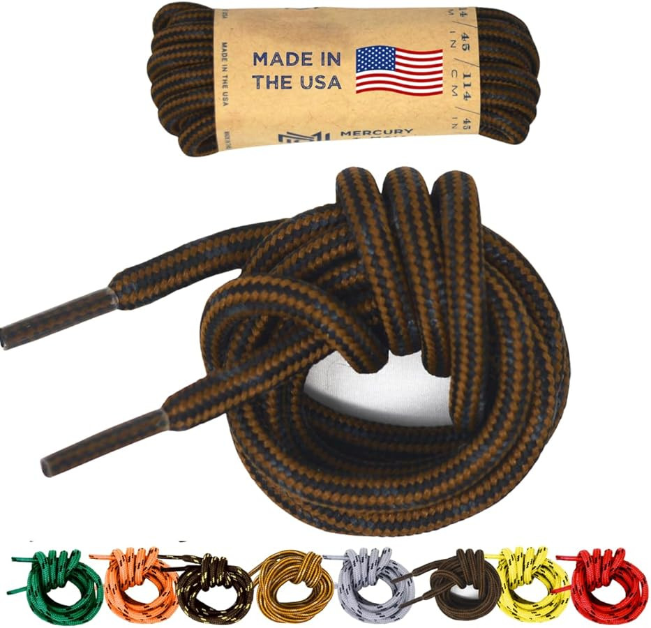 Honey Badger Boot Laces Heavy Duty w/Kevlar - Made in USA - Thick Bootlaces for Work and Hiking B... | Amazon (US)