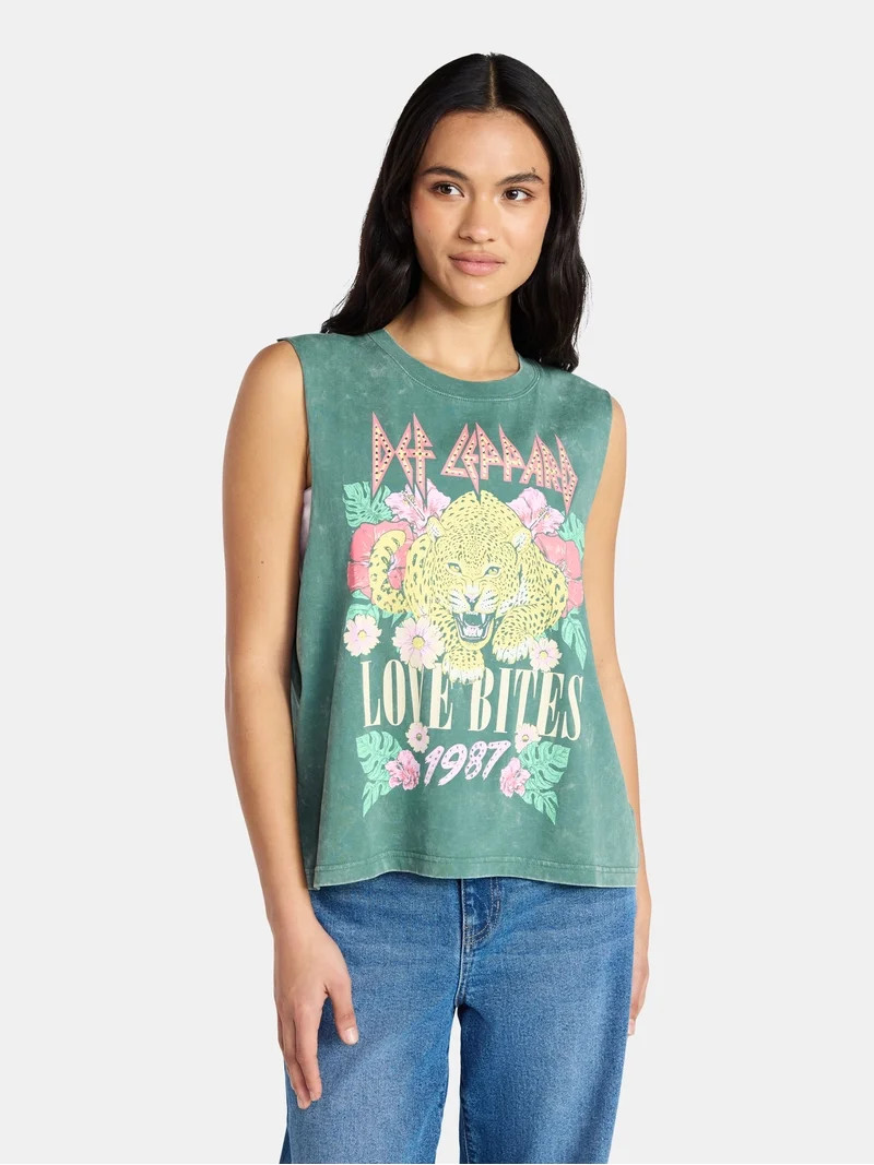 Def Leppard Women's Muscle Tank Top, Sizes XXS-XXL | Walmart (US)