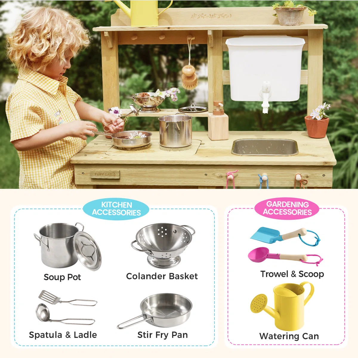 Tiny Land® DuoPlay Mud Kitchen | Wayfair North America