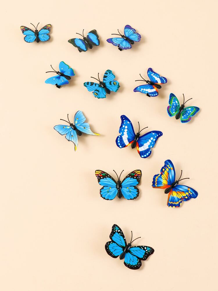 12pcs Butterfly Shaped Hair Clip | SHEIN