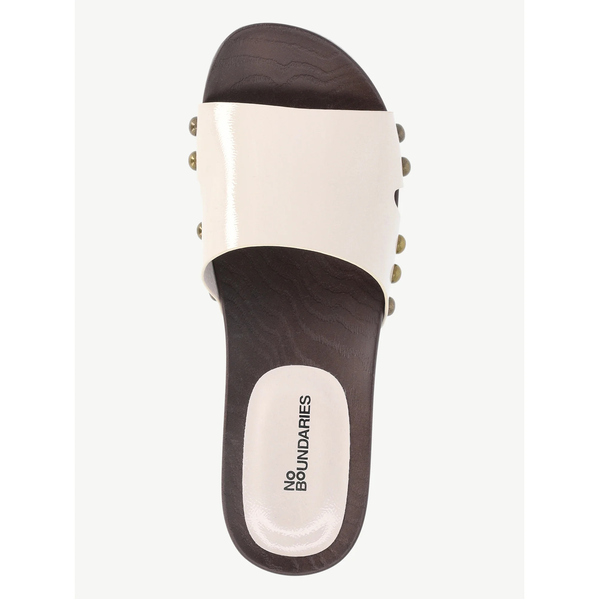 No Boundaries Women's Studded Wooden Clog Sandals | Walmart (US)
