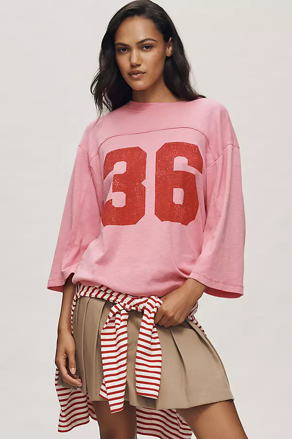 3/4 Sleeve Varsity Tee | Anthropologie (US)