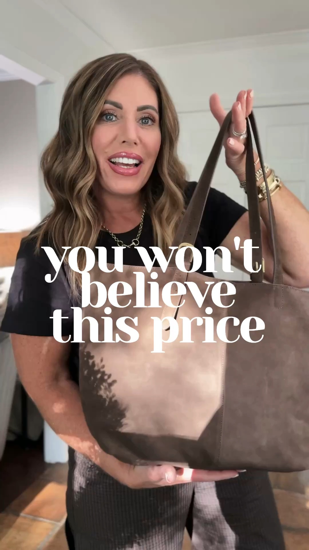 In love with this suede tote!🤎

Black tee is 100% cotton and the perfect vintage feel tee with the perfect fit! I’m wearing a large

Drawstring barrel, Poplin pants are so lightweight and comfy and super flattering! Wearing a medium ￼

#LTKMidsize #LTKOver40 #LTKgrwm