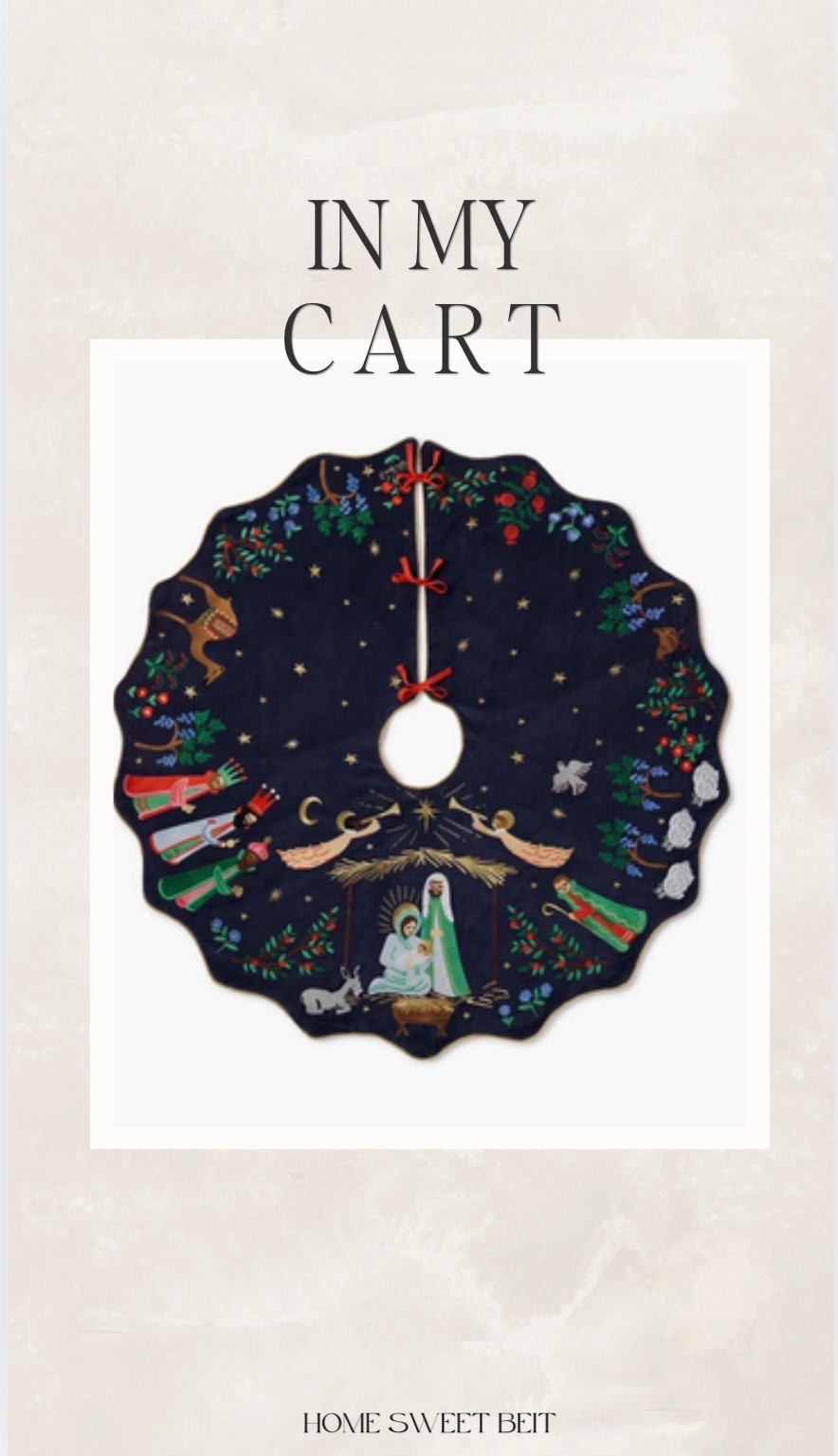 So excited that I found this nativity tree skirt! I really want to focus on the true meaning of Christmas this year, which is Jesus!

Christmas holidays Christmas tree Christmas skirts maybe blue red gold home decor finds 

#LTKHome #LTKHoliday