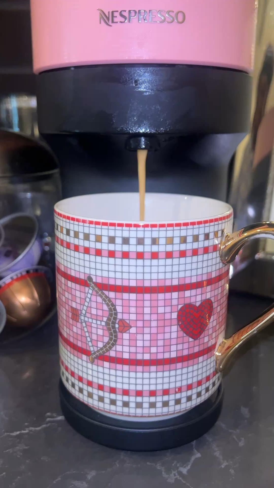 Coffee time 🥰

It’s my favorite part of the morning!! My office is under construction so I had to bring my pink Nespresso home. 

Hopefully my new desk space will have room for me to bring it back to work at some point.

#LTKselfcare #LTKmorningroutine #LTKdayinmylife