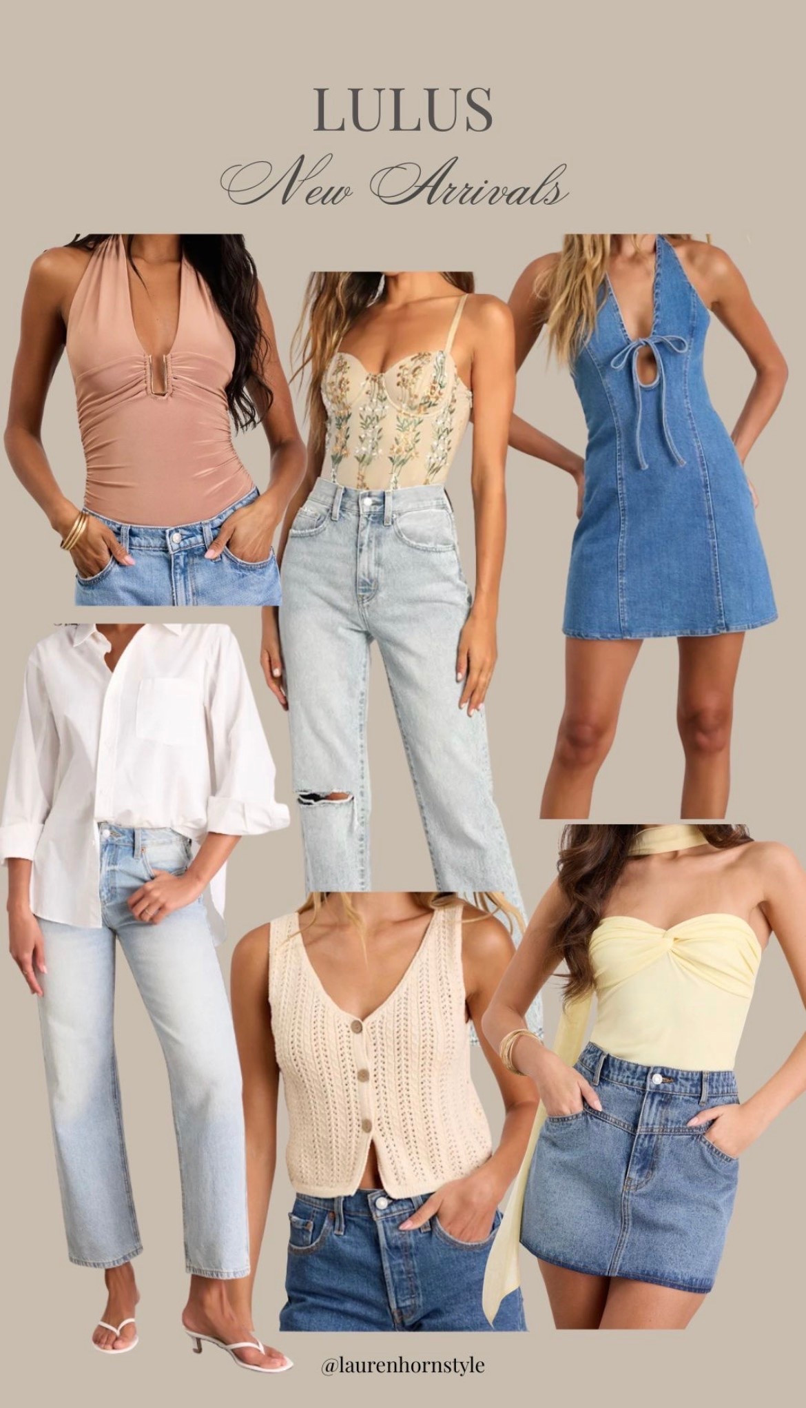 Lulus new arrivals for summer. 

Bodysuit, denim, summer dress, date night outfit, vacation outfit, casual outfit

#LTKootd #LTKSeasonal #LTKTravel
