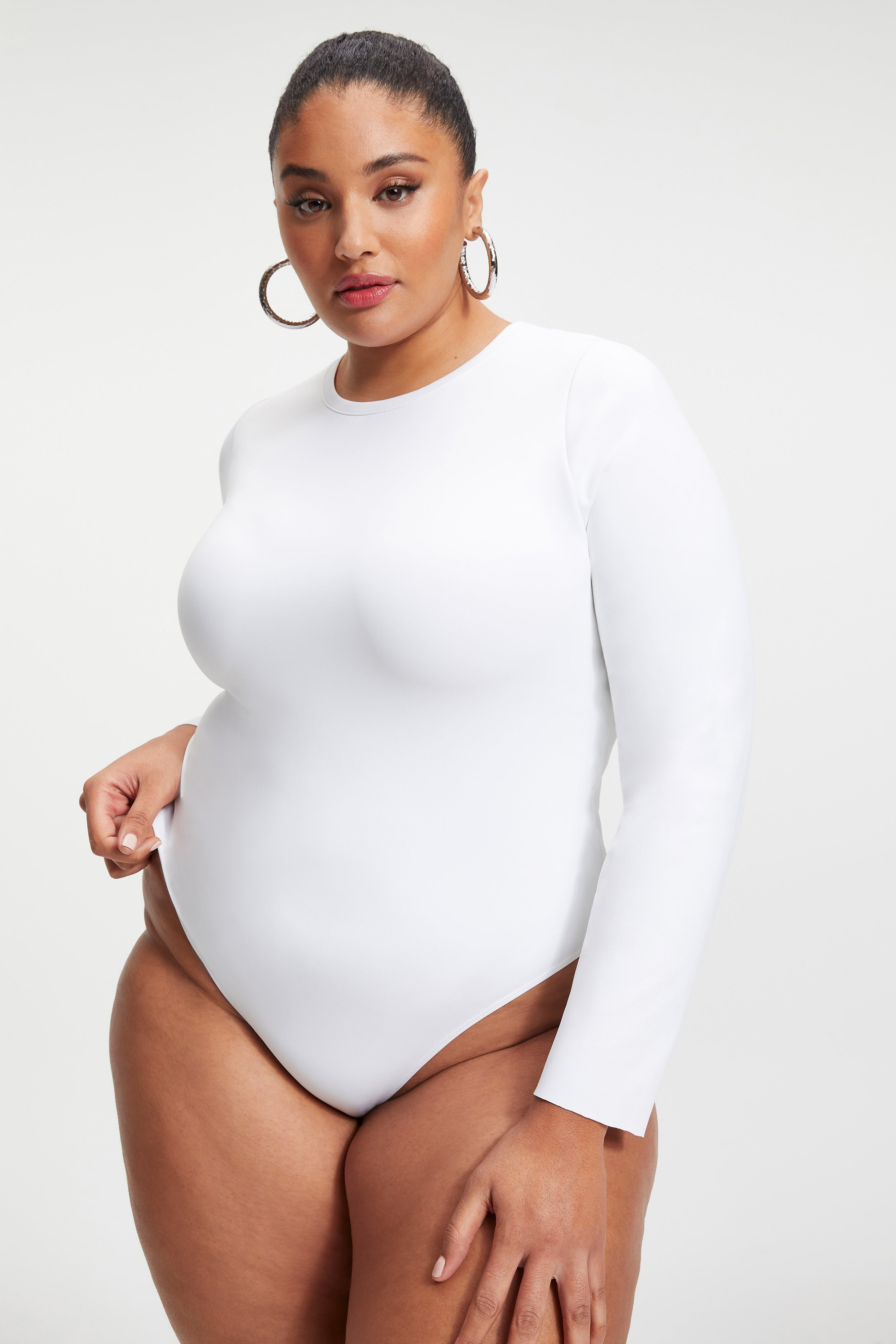 SCUBA CREW BODYSUIT | WHITE001 | Good American