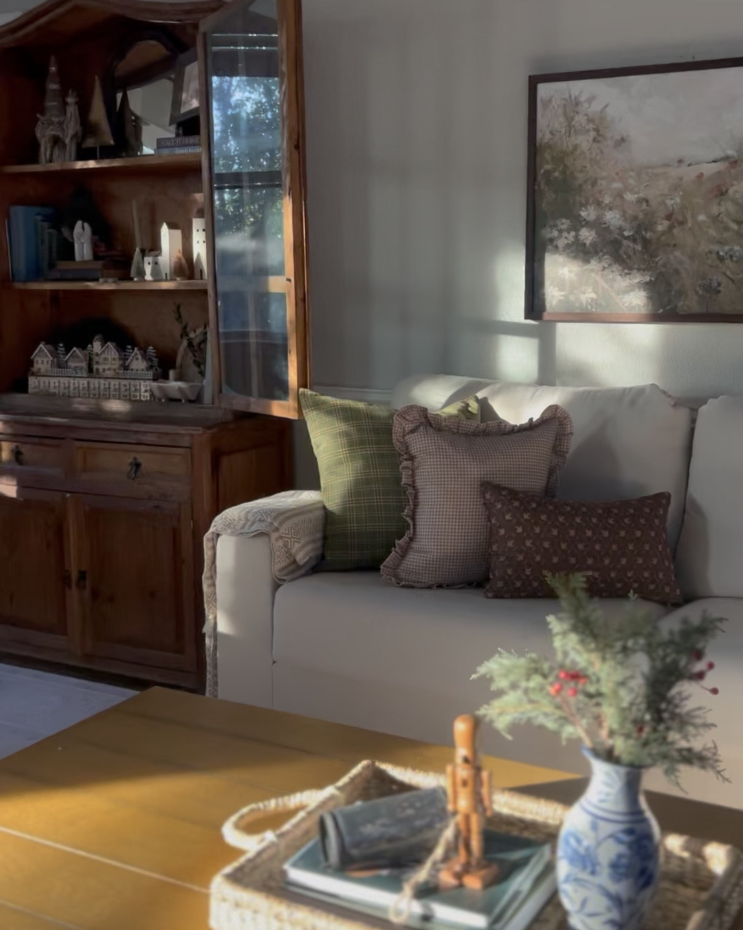 Cozy Christmas living room