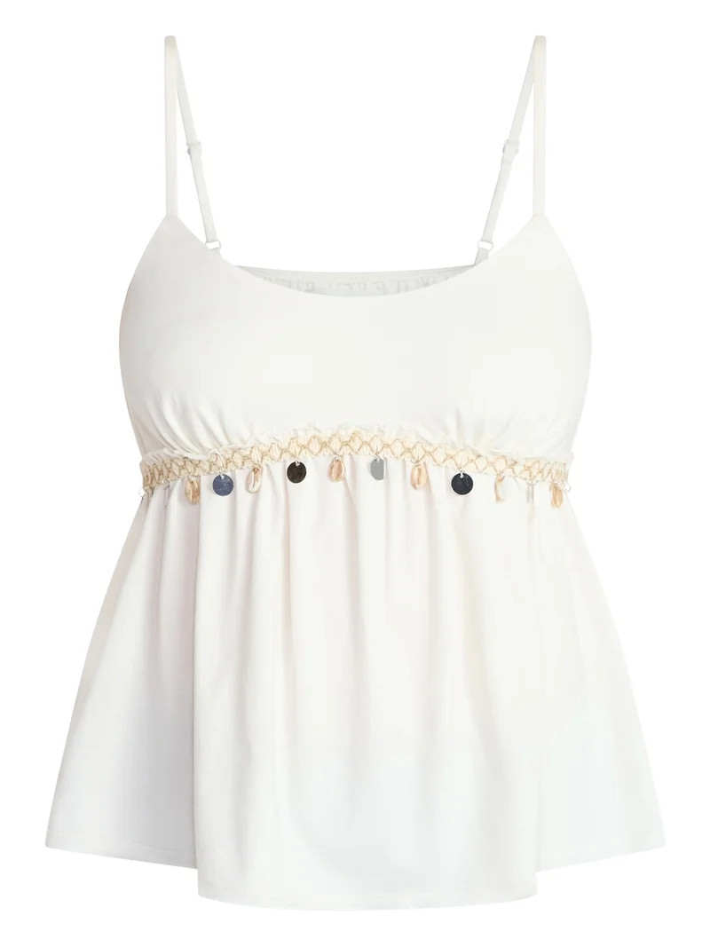 No Boundaries Shell Babydoll Cami, Women's XXS - XXL | Walmart (US)