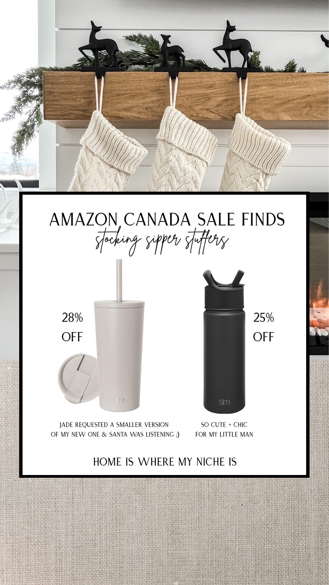 S A L E / just ordered these stocking sipper stuffers for the kids on sale 

Amazon Canada | Matching | Simple Modern | Straw Tumblers | Water Bottles | Bluey | Almond Beige

#LTKsale #LTKkids #LTKcanada