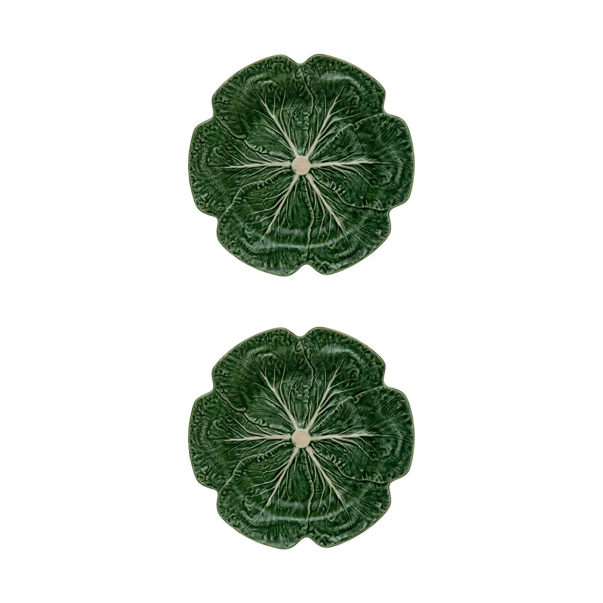 Cabbage Earthenware Floral Charger (Set of 2) | Wayfair North America
