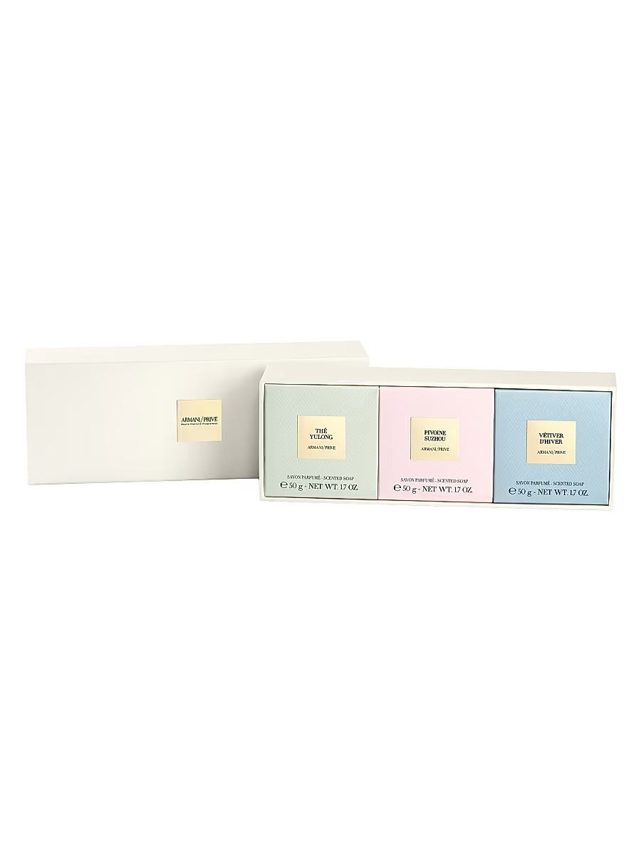 Armani/Privé Les Eaux 3-Piece Hand Soap Discovery Gift Set | Saks Fifth Avenue