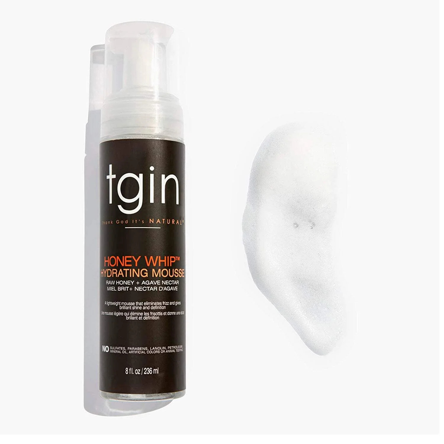 Thank God It's Natural (tgin) Honey Whip Hydrating Mousse for Natural Hair, Dry Hair, Moisturizin... | Walmart (US)