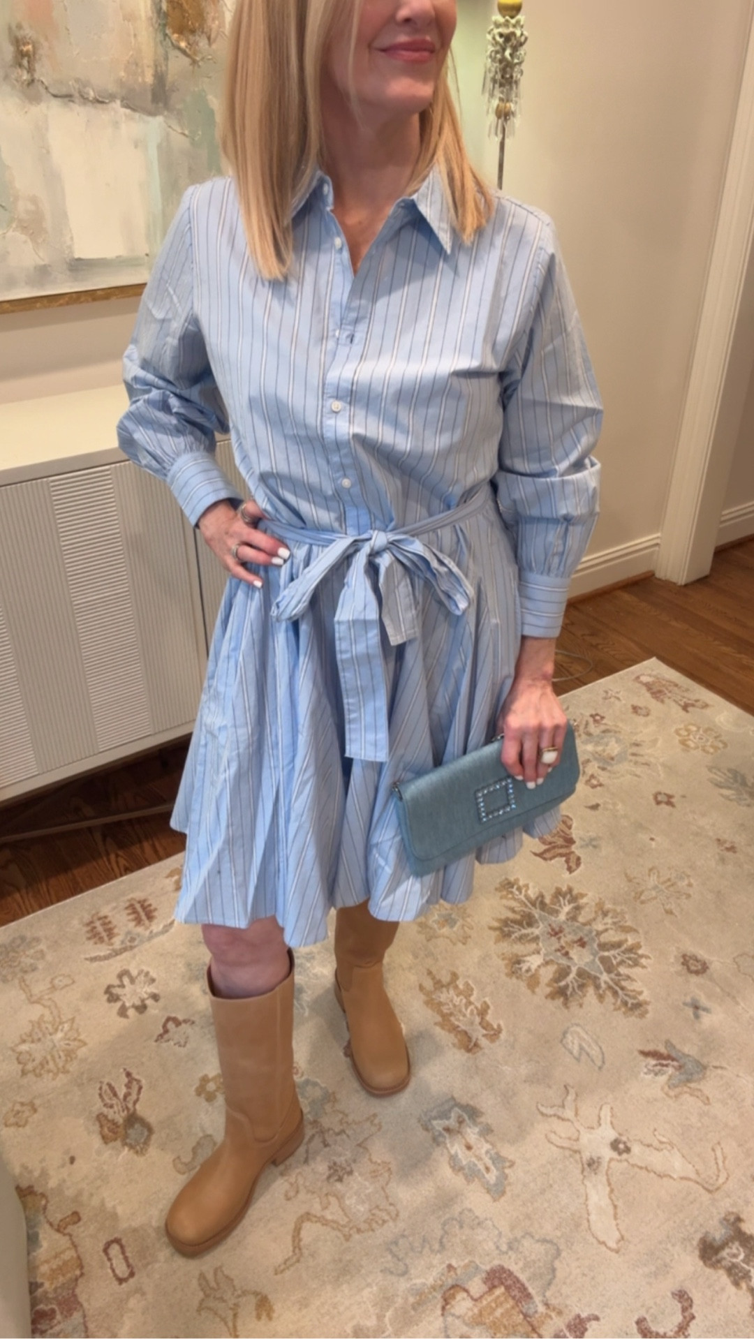 I’m loving this beautiful striped dress from Land’s End. I’m wearing a size small. 

#LTKootd #LTKSeasonal #LTKOver40