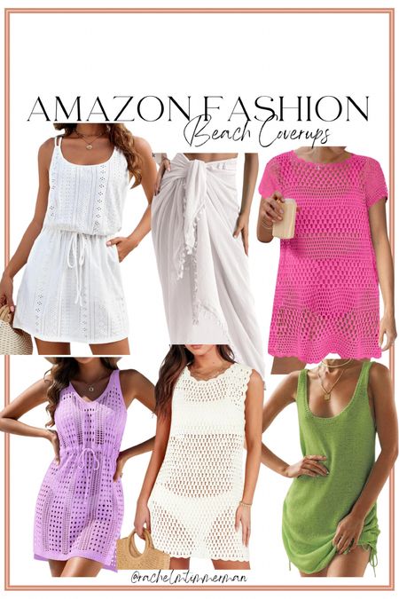 Several of these are in my cart! I love a good crochet beach cover-up. All of these are so cute and come in lots of color options!

Amazon fashion. Beach cover-up. Amazon finds. LTK under 50. 