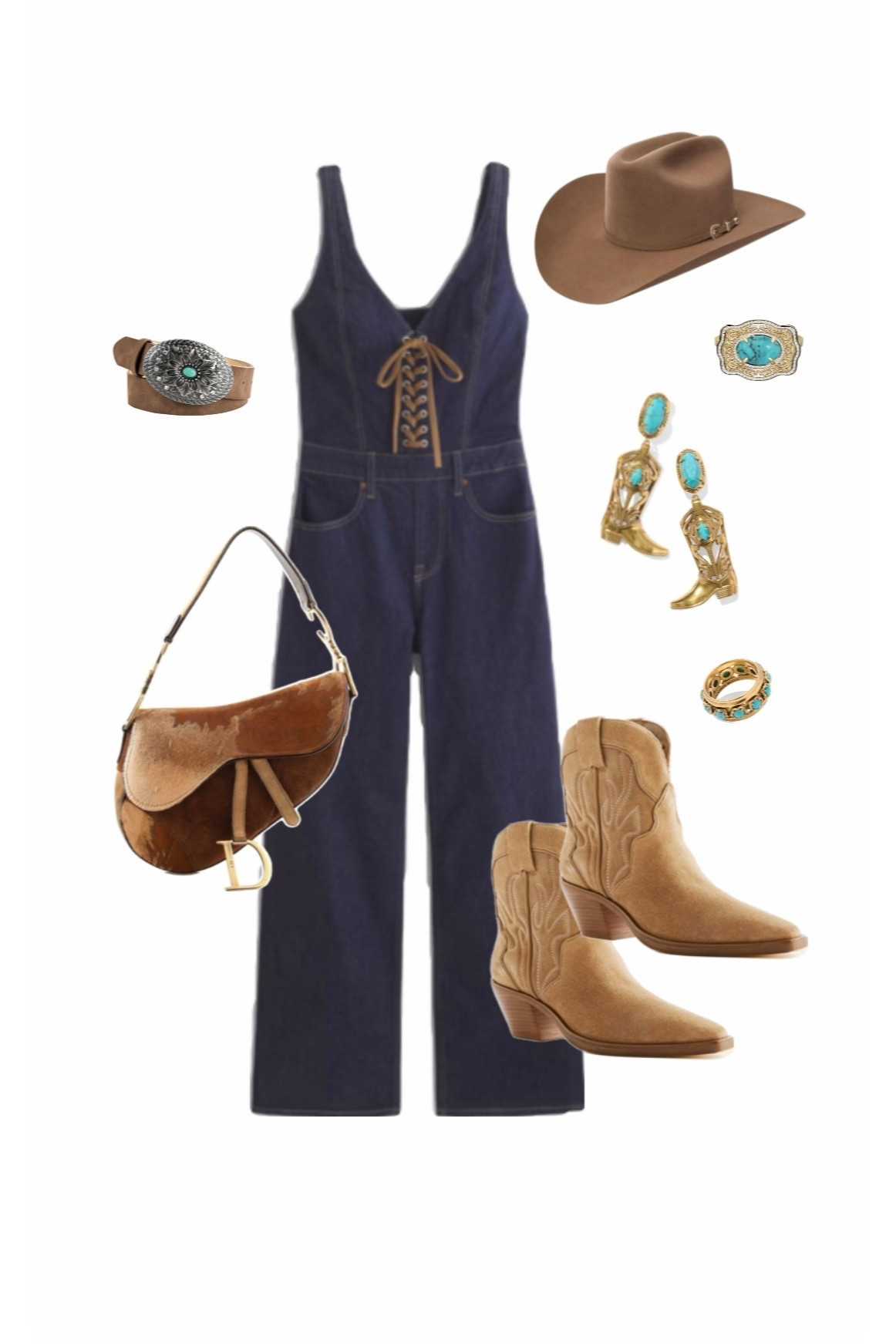 Denim western jumpsuit styled with suede cowboy boots and statement western accessories

denim jumpsuit, western jumpsuit outfit, cowgirl outfit, western outfit women, cowboy boots outfit, suede cowboy boots, western accessories, western style outfit, country concert outfit, Nashville outfit, rodeo outfit women, western fashion women