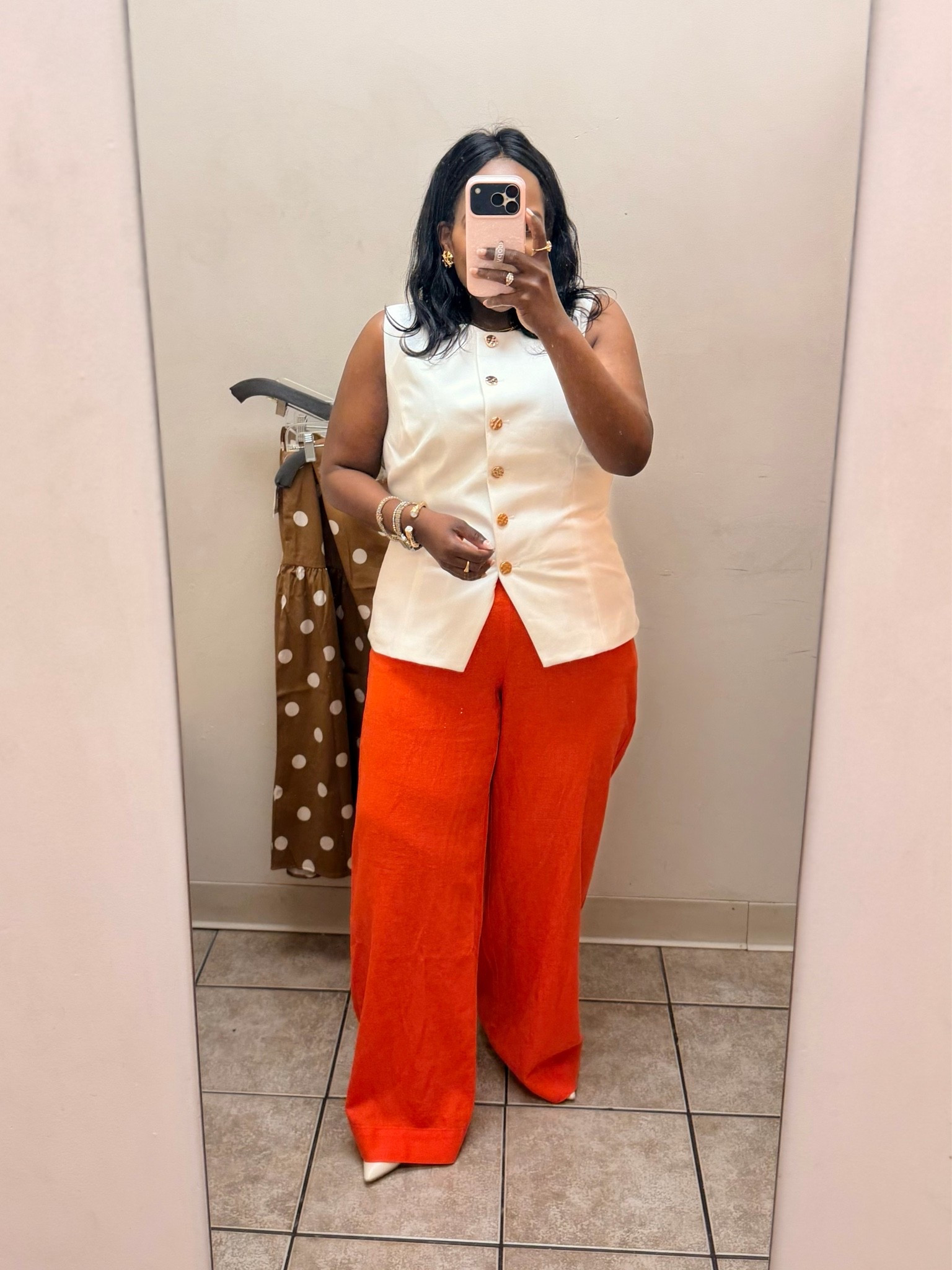 These red orange linen pants are so good and love that they come in regular, petite, and plus sizes! I’m wearing the regular M, but plan to order the M petite.

#LTKootd #LTKgrwm #LTKWorkwear