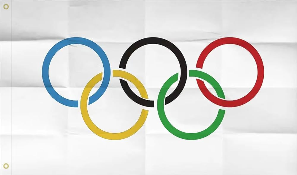 WENWELL Olympic Rings Decorations Flag 3x5 Ft Outdoor Indoor,International Sports Theme Flags Ban... | Amazon (US)