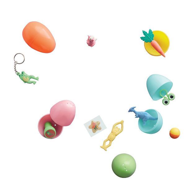 12ct Pre-filled Easter Plastic Eggs with Toys - Spritz&#8482; | Target