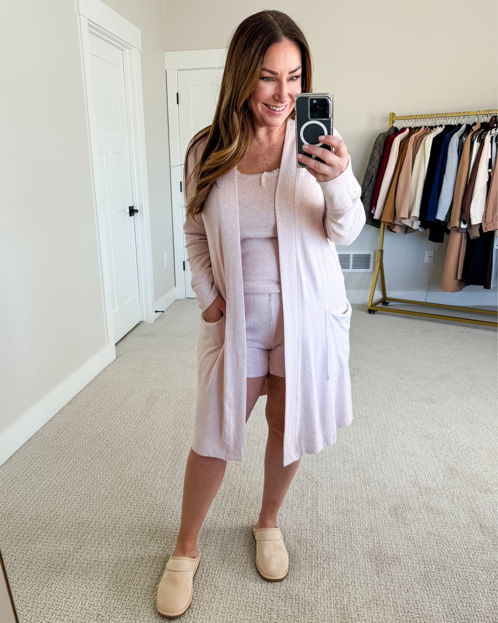Pajamas from SOMA

Fit tips: tank tts, L // bottoms tts, L // cardigan tts

Pajama pants  pajama set  slippers  pajama cardigan  cardigan outfit  SOMA  loungewear  

#LTKover40 #LTKSeasonal #LTKmidsize