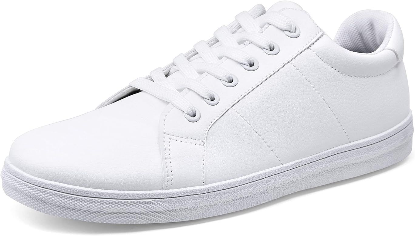 Jousen Men's Fashion Sneakers White Shoes for Men Casual Breathable Shoes | Amazon (US)