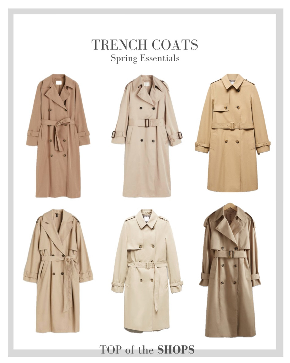 Spring Style, Spring Outfit Inspiration, Trench Coat, High Street Trench Coats, H&M, & Other Stories, Mango, Wardrobe Staple, Capsule Wardrobe