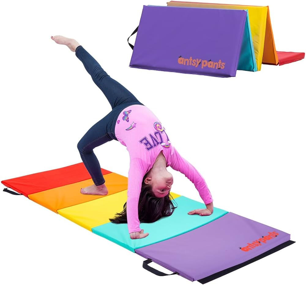 Antsy Pants Tumbling Mat – Gymnastics Mat, Easy to Clean, Sturdy, Foldable Tumbling Mat for Kid... | Amazon (US)