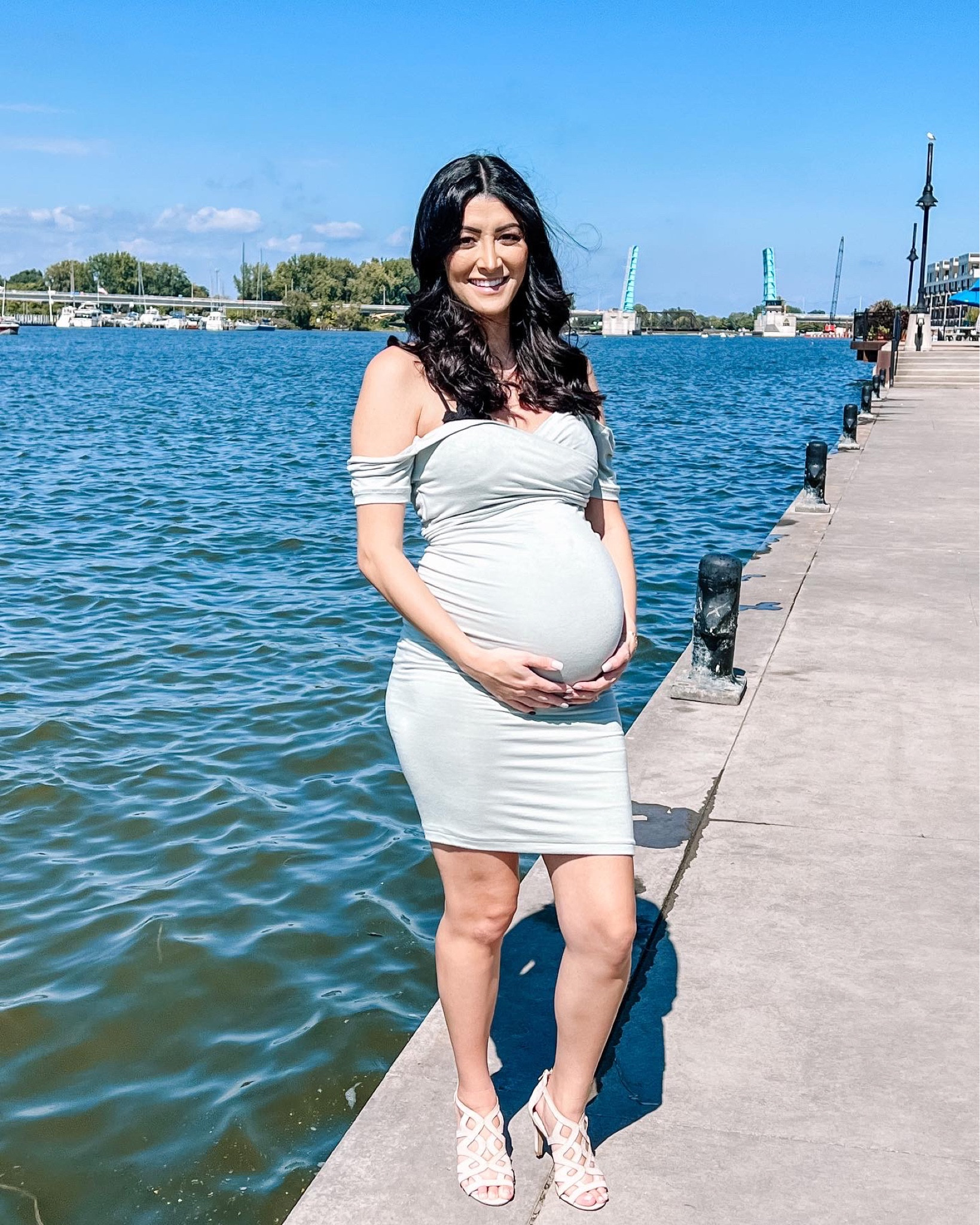 Maternity dress. Baby shower dress. Boy mom maternity dress. Bump dress. Sweetheart baby shower dress. 

#LTKunder100 #LTKstyletip #LTKbump