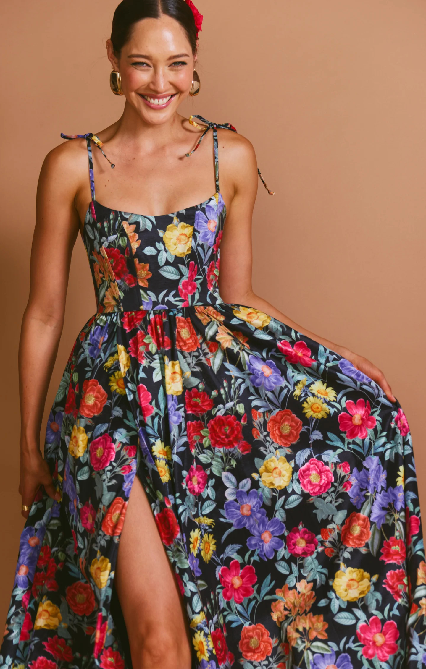 Juliet Maxi Dress ~ Mimosa Floral Taffeta | Show Me Your Mumu