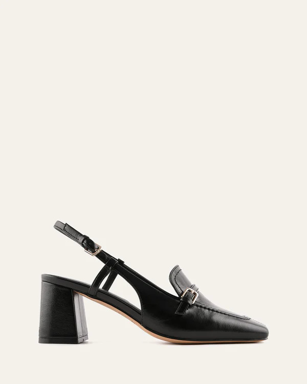 ELLERY MID HEELS BLACK LEATHER | Jo Mercer (AU)