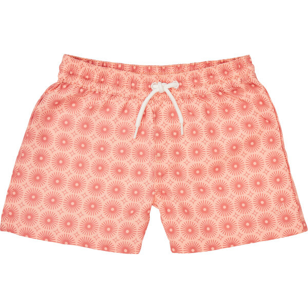 Baby Ozark Elastic Waist Drawstring Print Swim Shorts, Sol | Maisonette