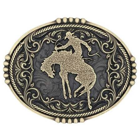 Montana Silversmiths Unisex Bucking Bronc Attitude Buckle Brass One Size | Walmart (US)