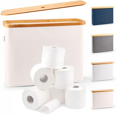 LONBET Toilet Paper Storage for 12 Rolls, Stackable & Foldable - The Ultimate Bathroom Organizer ... | Amazon (US)
