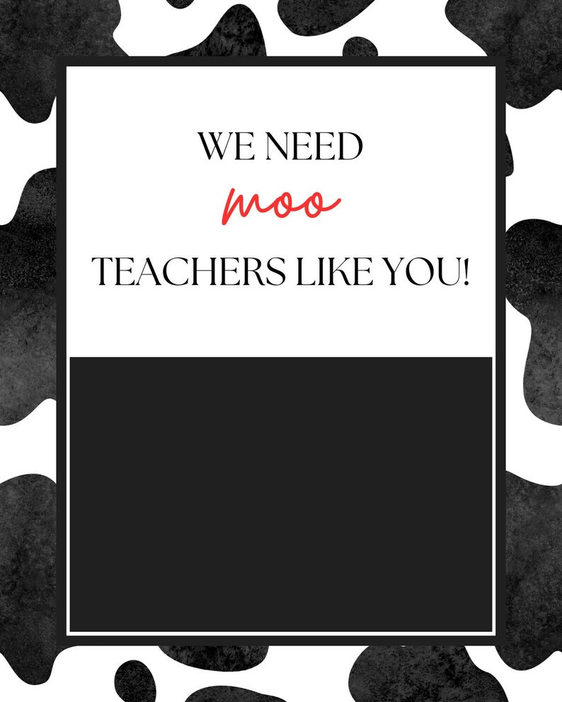 We Need Moo Teachers Like You Gift Card Tag | Teacher Appreciation Gift Ideas | Tag for Gift Card... | Etsy (US)