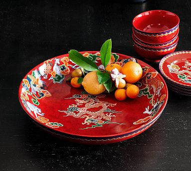Lunar New Year Stoneware Serving Bowl | Pottery Barn (US)
