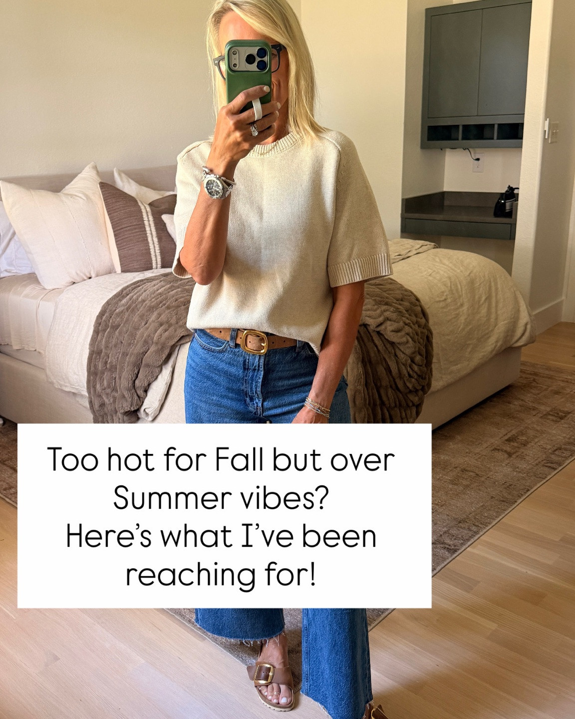 Summer to fall is a tricky time with what to wear… here are some things I’ve been wearing (& using) that have been so great for this season transition.

#LTKU #LTKOver40 #LTKSaleAlert