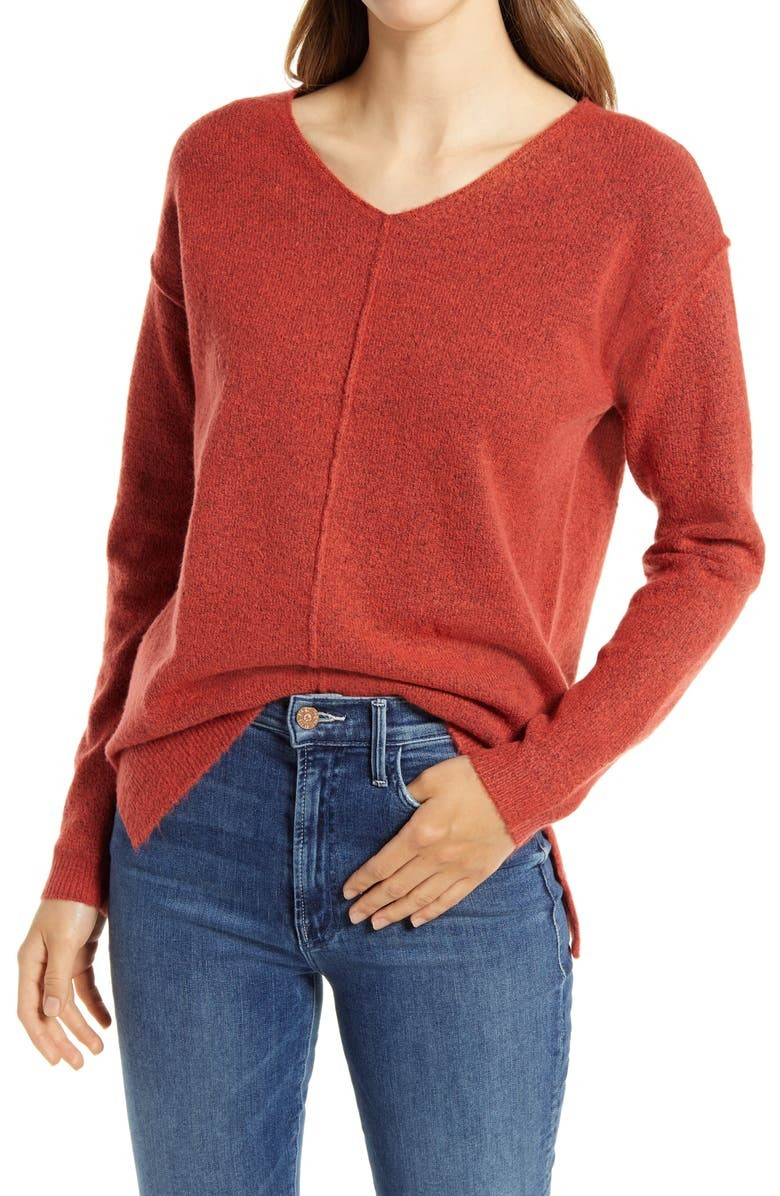 Women's High/Low V-Neck Sweater | Nordstrom | Nordstrom