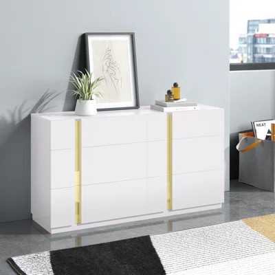Galilee 6 Drawer 57'' W Dresser | Wayfair North America