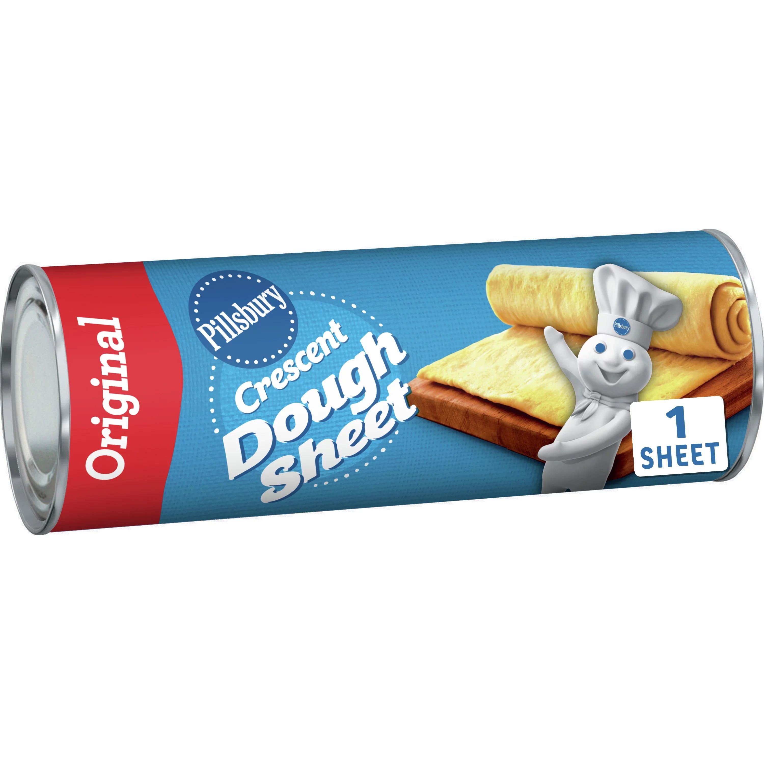 Pillsbury Dough Sheet, Original Crescent, Refrigerated Canned Pastry Dough, 1 Sheet, 8 oz | Walmart (US)