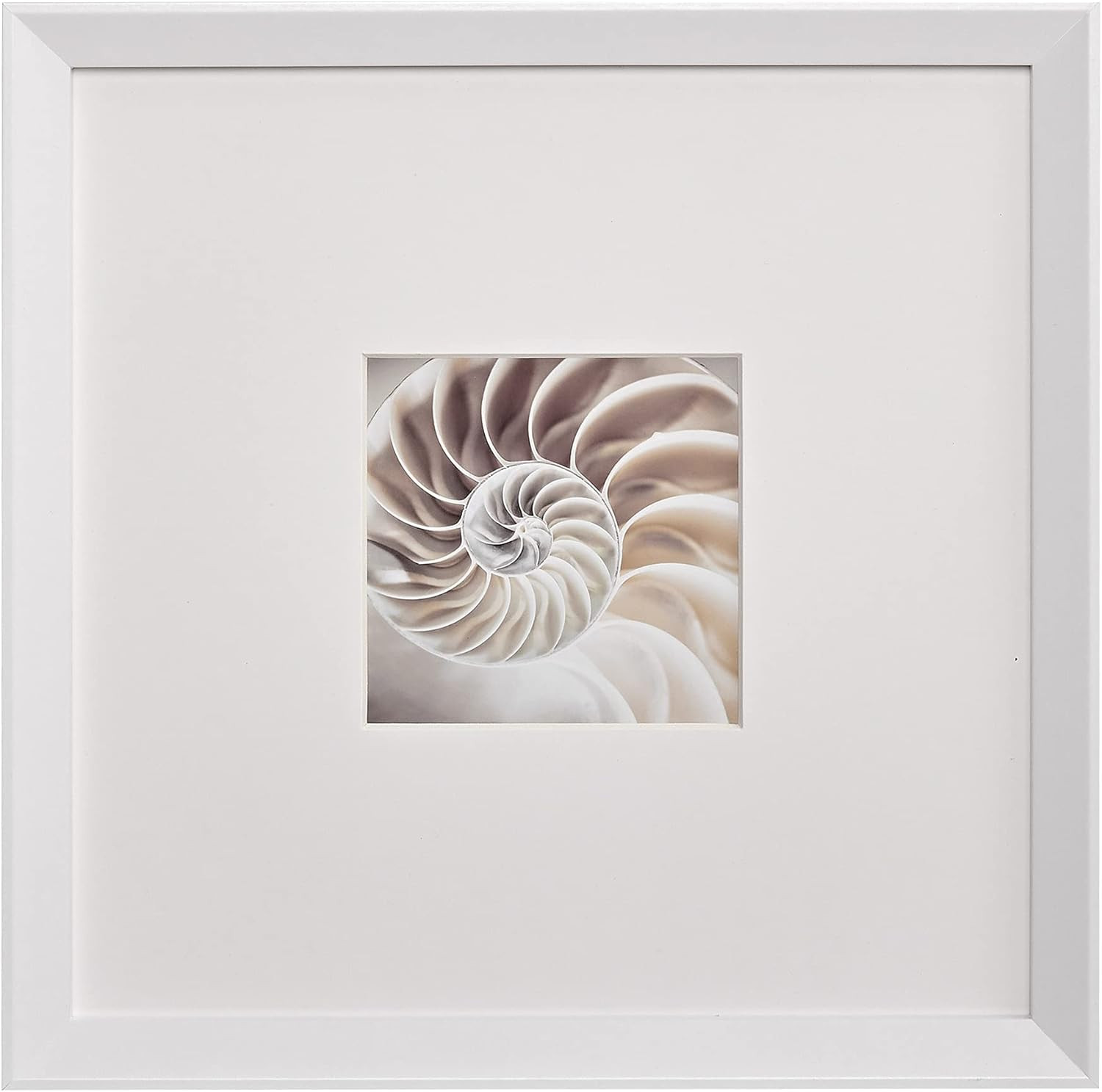 jade94 12x12 White Gallery Frame for 5x5 Prints with Mat, Perfect for Instagram Photos | Made of ... | Amazon (US)